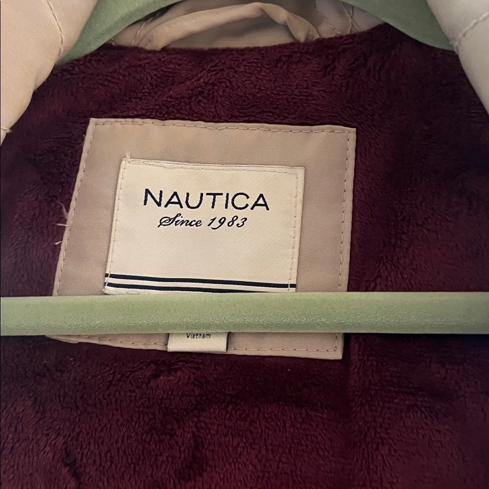 It’s winter: Nautica Women's Deep Burgundy Utility Jacket - Picture 2 of 9